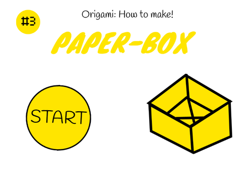 Origami : How to make a PAPER BOX ! - Under Construction