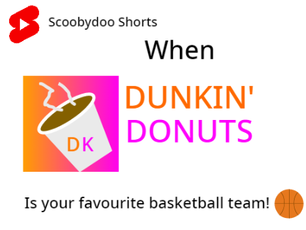 When your favorite basketball team is Dunkin Donuts #Shorts