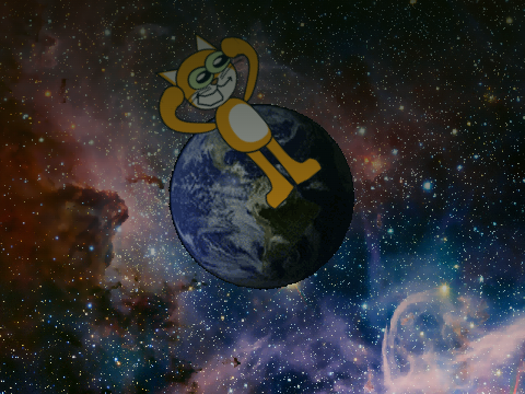 Scratch Cat in Space