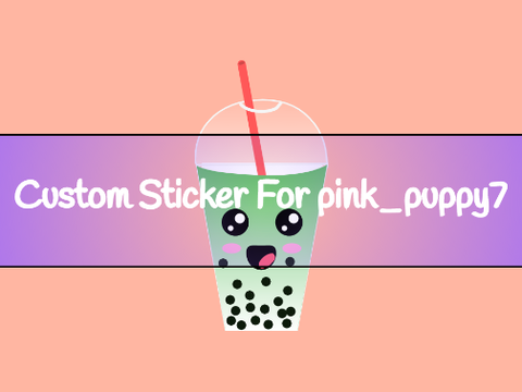 Custom Sticker For pink_puppy7