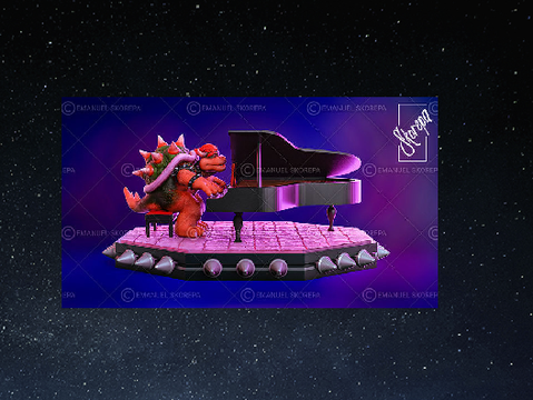 Peaches bowser play piano (watch till end)