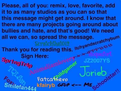Sign if Bullying has to STOP!  remix remix remix