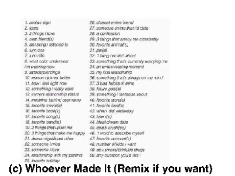 50 Questions  remix
