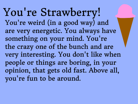 What Ice Cream Flavor Are You? remix