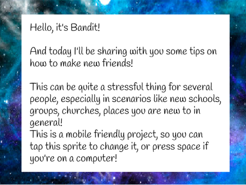How to make new friends - mobile friendly!