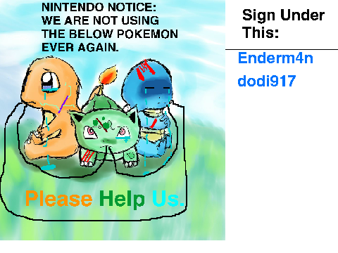 Sign If You Want To Help Pokemon remix