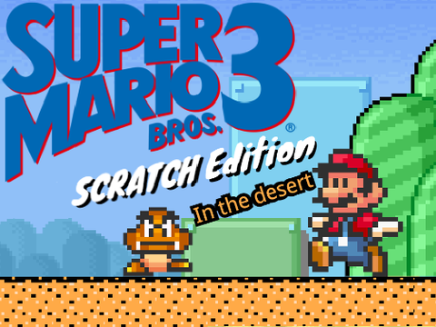 Super Mario Bros 3 with desert blocks