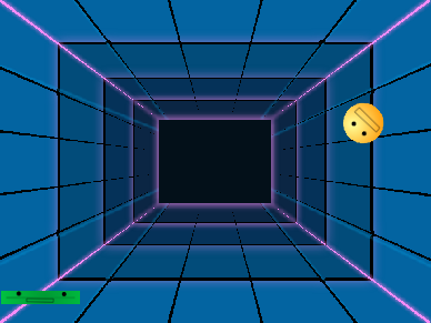 Ping Pong with ball and paddle