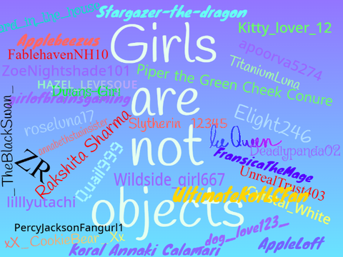  Girls Are Not Objects! Remix & Sign If You Agree! 