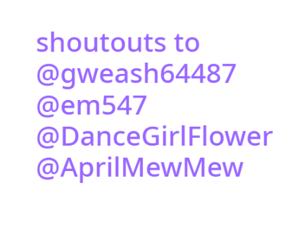 awesomme shoutouts