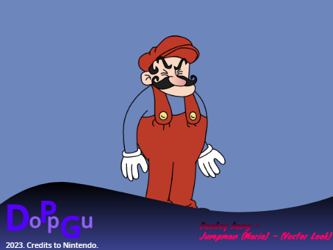Donkey Kong - Jumpman (Mario) - (Vector Look)