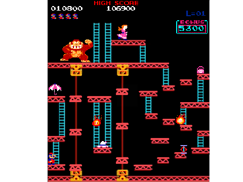 Donkey Kong hacked