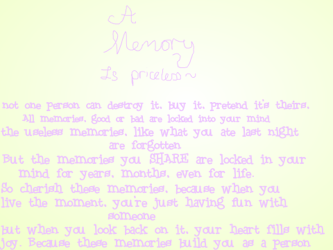 ♥Priceless Memories~ An original song by Scarlet-♥