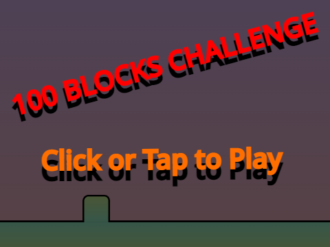 100 Blocks Endless Runner