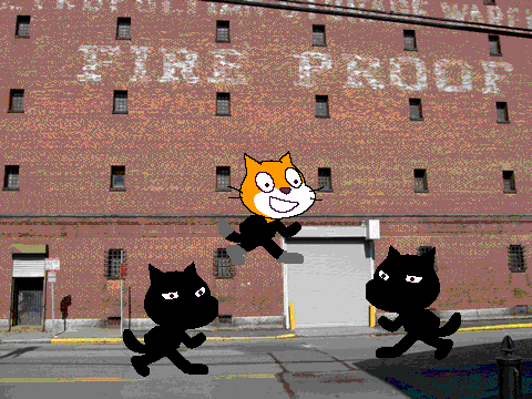 Mr.kitty beats up robbers!!