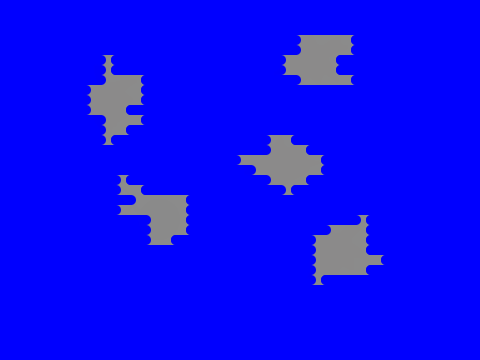 Blocky game effect