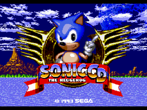Sonic CD Title Screen (Mega CD)