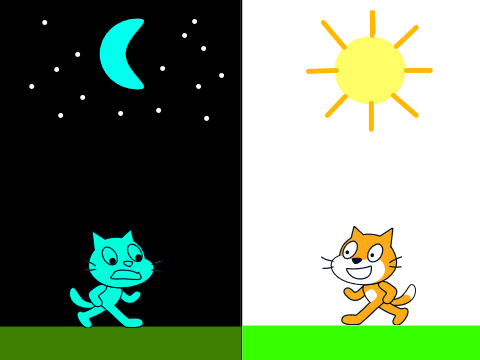 Opposites #scratchweek #art #opposites