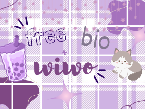 ╰┈➤ free bio + wiwo *:･ﾟ✧*:･ﾟ