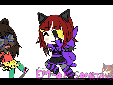 My little sis made a gacha oc-