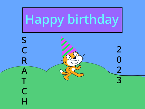 Happy Birthday scratch 2023 (By: Gabers88 )