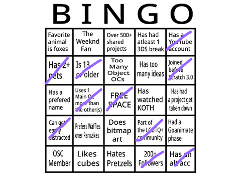 freepies bingo 2.0 remix