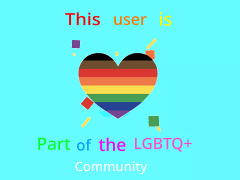 This user is Part of the LGBTQ+ community remix