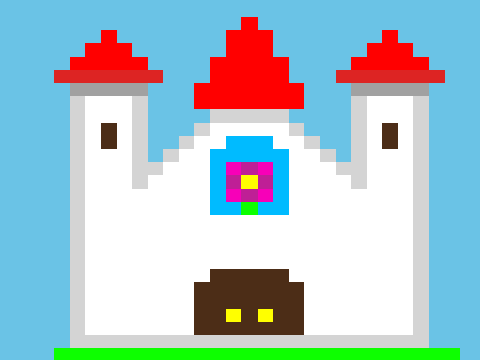 Peach's Castle Pixelized!