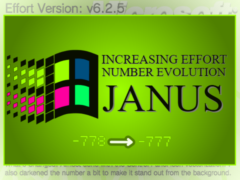 Increasing Effort Number Evolution Janus | -778 → -777