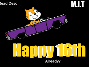 Scratch cat can drive a car?  Happy Birthday