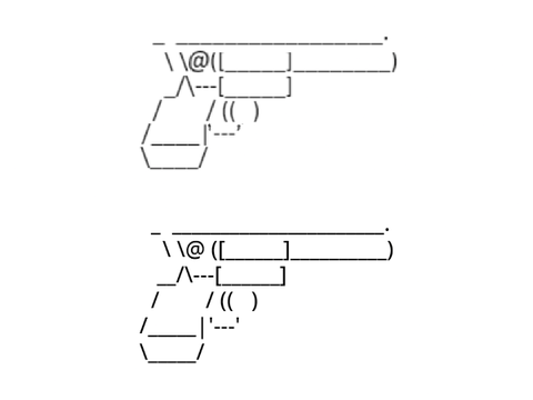 SCRATCH TEXT (Symbol Gun)