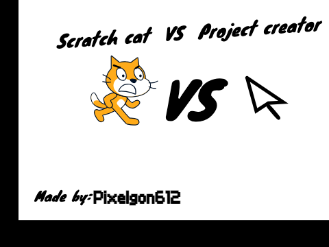 Scratch cat vs. Project creator (animation)