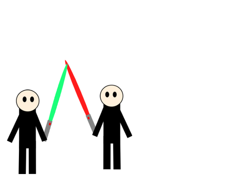 lightsaber fight