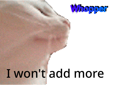 Cat vibin' to Whopper theme 'cause why not?