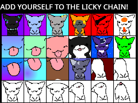 Add Yourself to the Licky Cat Chain!! (A remix of many, many)