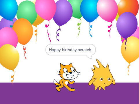 Happy Birthday scratch !!!