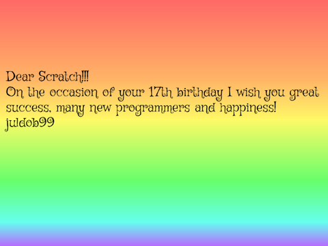Scratch's birthday