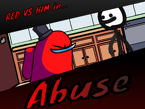 red VS him | Abuse but him and red in it