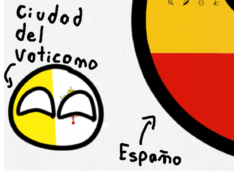 Mi primer dibujo de countryballs xd 