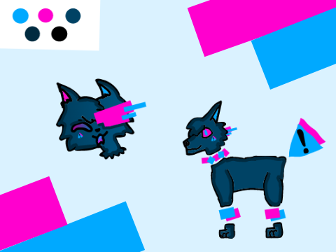 Glitchy Boi Ref Sheet DTAE