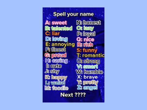 Spell your name out!:)TREND remix