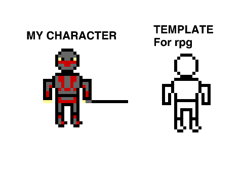 MY FANTASTY RPG CHARCTER + a template
