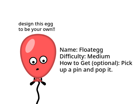 make an egg for find the eggers entry!!! 3