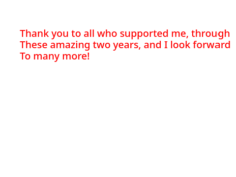 2 Year anniversery! (Contest details coming soon!)