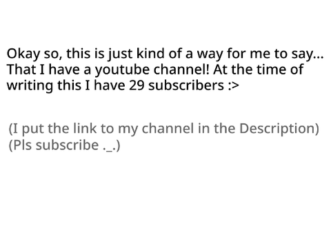 Youtube Channel :>