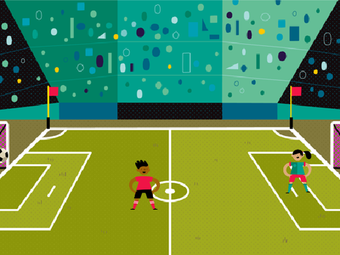 Some kind of soccer animation that I refuse to believe I made⚽