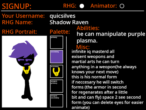 | Ragnarok Signups | Shadow raven