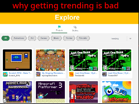 why getting trending is bad