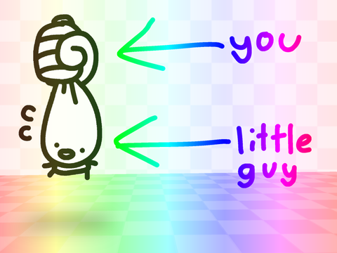 a little guy that you can drag around and stuff | RAINBOW UPDATE!