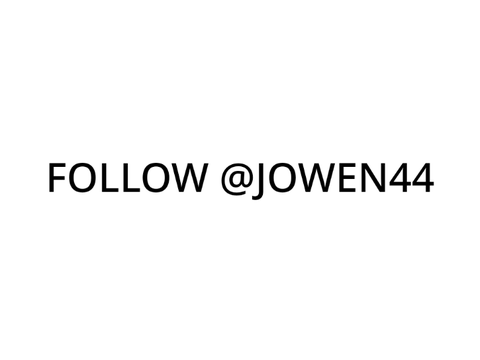 FOLLOW @Jowen44